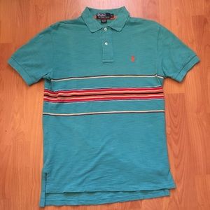 Polo Ralph Lauren Colorful Striped Vintage Polo Shirt Men’s Medium